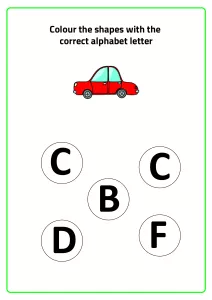 C for Car - Practice Beginning Letter