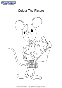 Clockwork Mouse - Noddy colouring pages