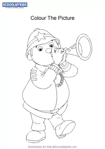 Mr Plod - Noddy Toyland detective coloring pages