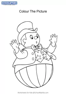 Mr Wobbly Man - Noddy colouring pages
