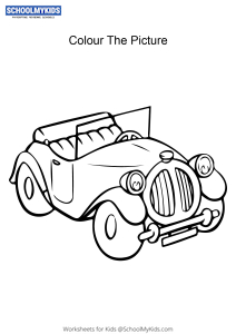 Noddy Car - Noddy colouring pages