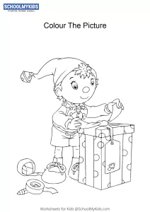 Noddy's perfect gift - Noddy colouring pages