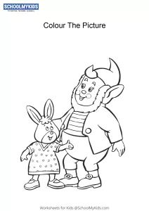 Tessie Bear and Big Ears - Noddy colouring pages