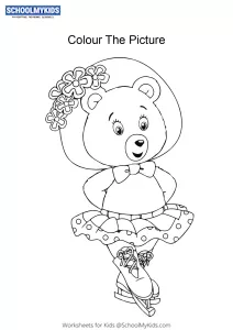 Tessie bear - Noddy colouring pages