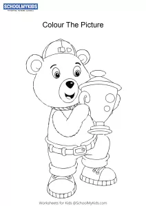 Tubby Bear - Noddy colouring pages