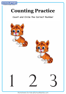 circle the correct number up to 3 worksheets for preschool kindergarten grade math worksheets schoolmykids com