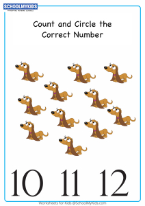 Count And Circle The Number up to 12