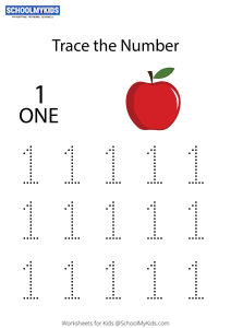 Tracing Numbers & Counting 1