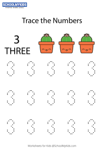 Tracing Numbers & Counting 3