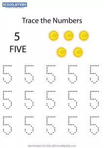 Tracing Numbers & Counting 5