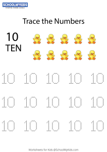 Tracing Numbers & Counting 10