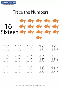 Tracing Numbers & Counting 16