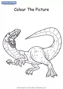 Angry Tyrannosaurus Rex Dinosaur - Dinosaur Coloring Pages