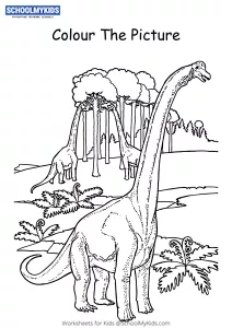Diplodocus Dinosaur - Dinosaur Coloring Pages