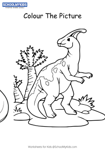 Jurassic Park Parasaurolophus Dinosaur - Dinosaur Coloring Pages