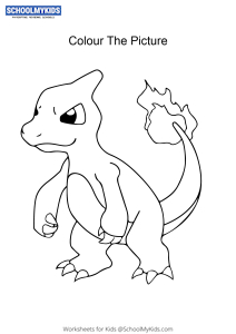 Pokemon Charmandor - Pokemon Coloring Pages