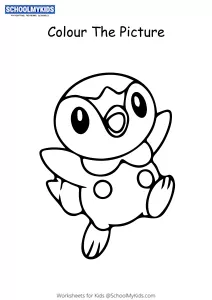 Pokemon Piplup - Pokemon Coloring Pages