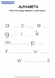 small letters missing alphabet worksheets for preschoolkindergarten