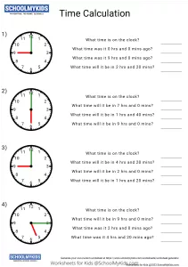 Calculating  Time - Time Word Problems