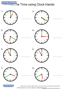 Telling Time - Time and Clock
