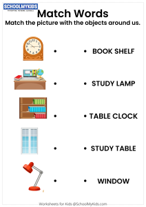 Study Room - Matching Words to Pictures