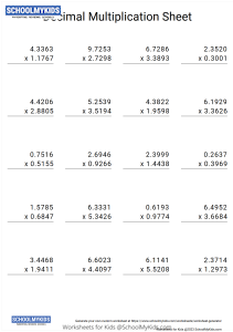 Decimal multiplication