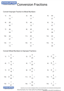 Converting Fractions