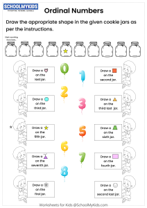Ordinal Numbers Activity