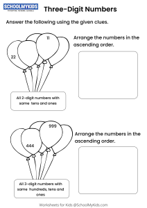 Forming and Comparing 3-digit Numbers