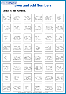 Colour the Odd Numbers