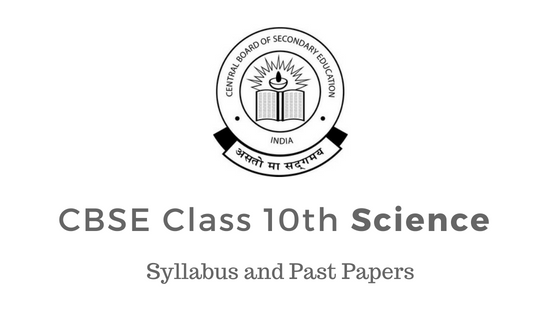 CBSE Class 10th Science Syllabus 2020-21 and Past Papers (Code No. 086/090)