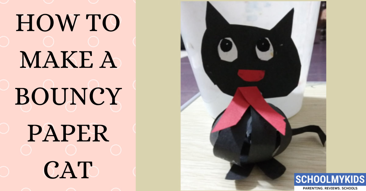 How to Make a Bouncy Paper Cat- DIY Paper Cat