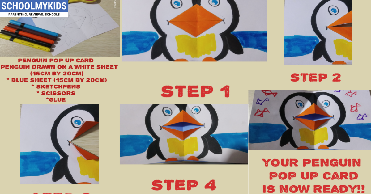 Penguin Pop-Up Card- DIY Penguin Crafts
