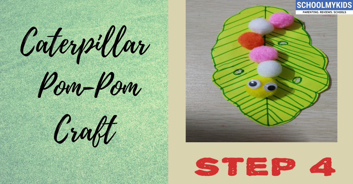 Caterpillar Pom-Pom Craft- Spring Craft Ideas