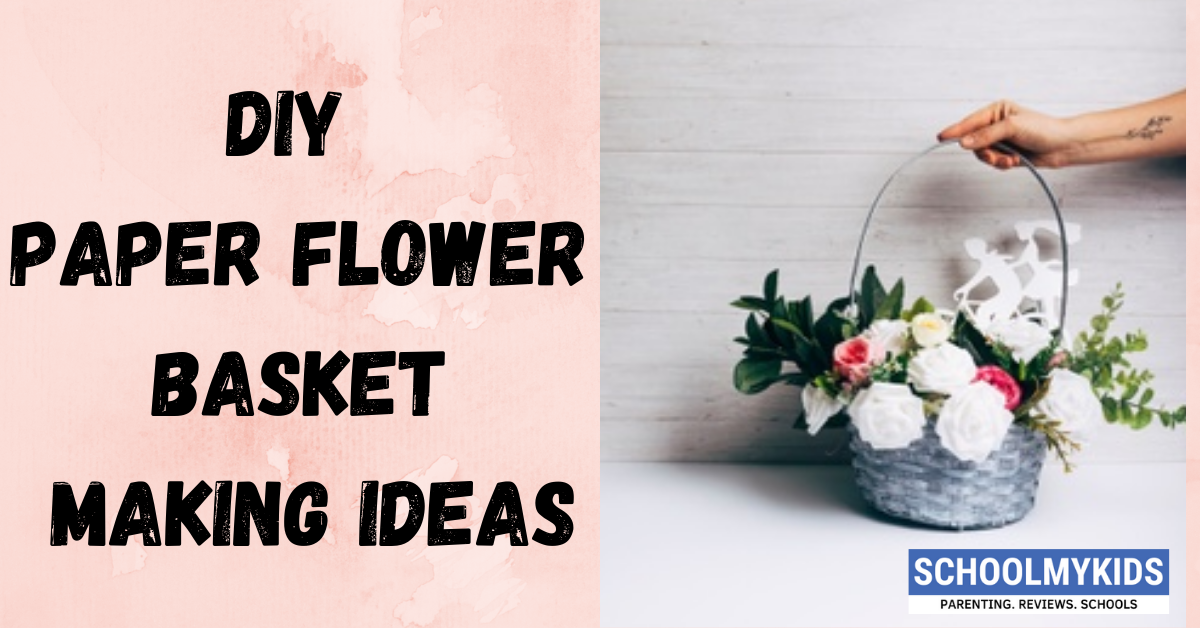 Paper Flower Basket Making Ideas-DIY Flower Basket Design