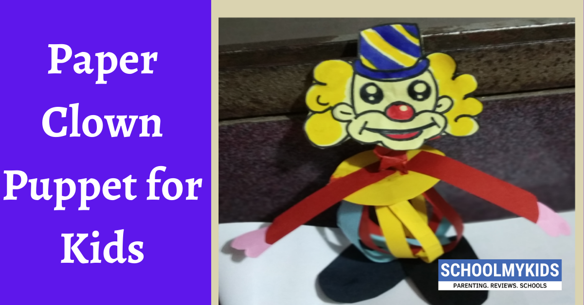 Paper Clown Puppet for Kids- Easy DIY Crafts