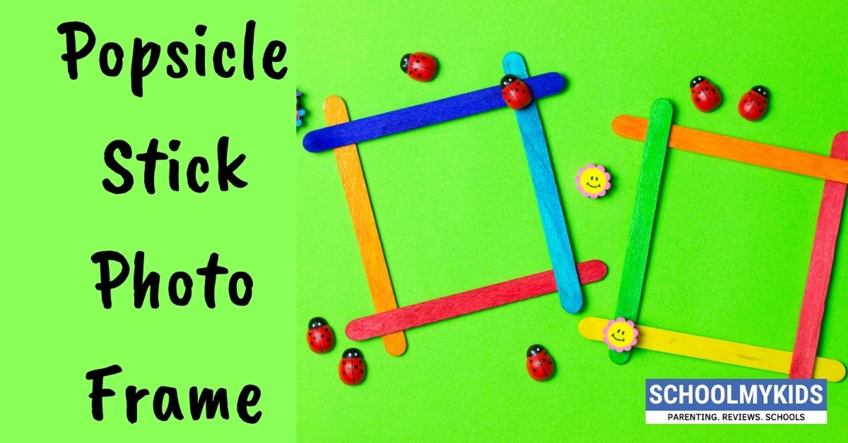 Popsicle Stick Photo Frame- Kids Fun Crafts
