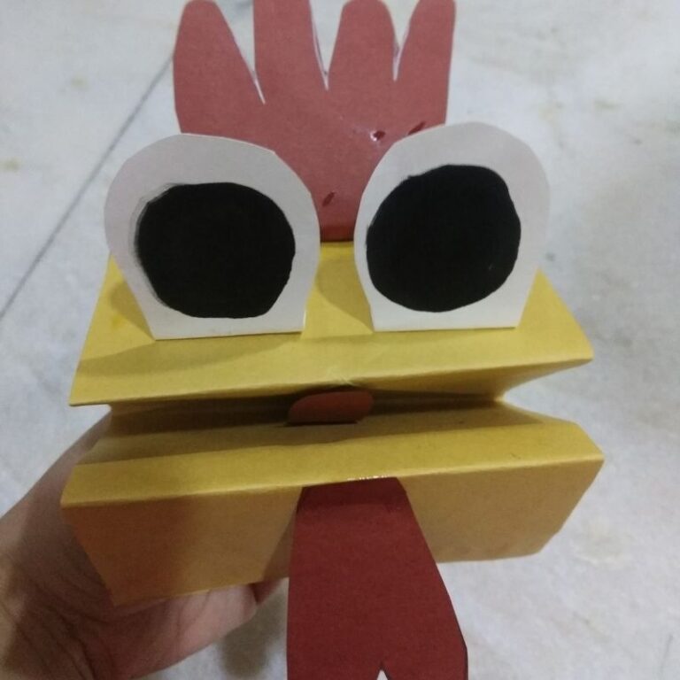 Easy Bird Puppet Origami Paper Bird Puppet Crafts SchoolMyKids