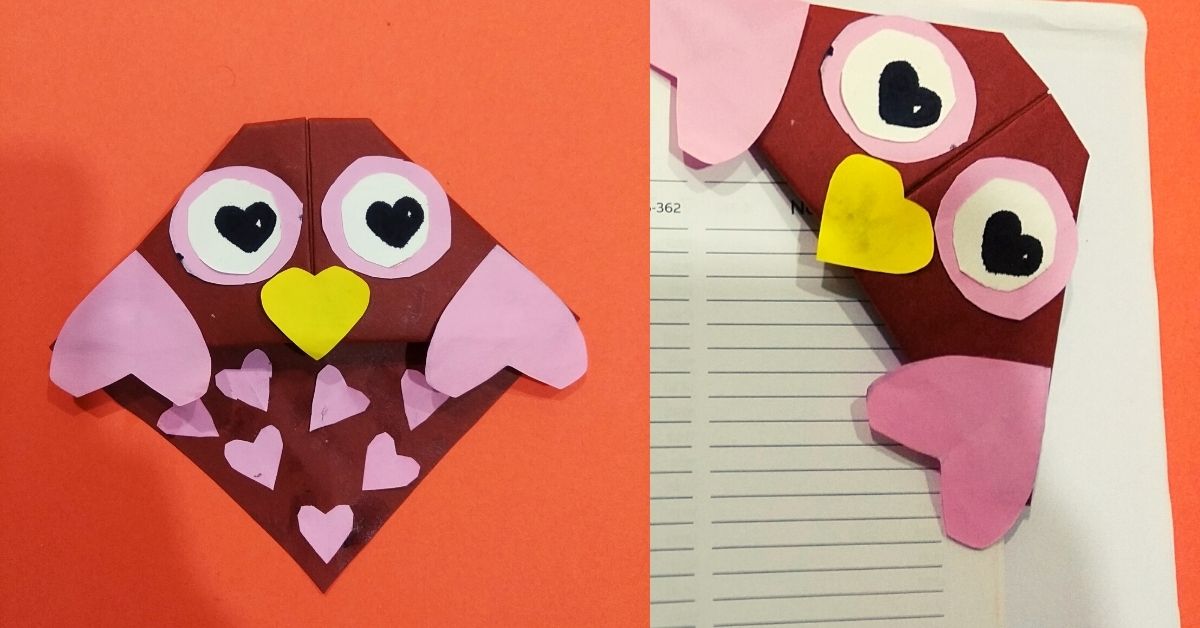 Easy Owl Corner Bookmark – Creative DIY for Kids