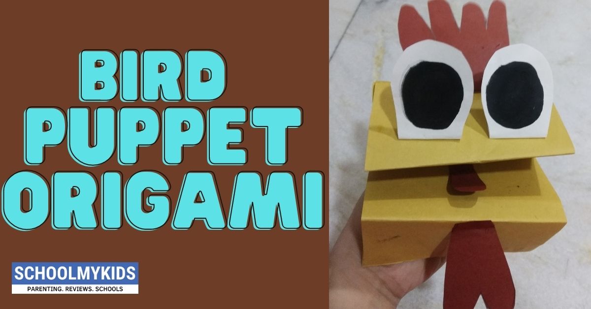 Easy Bird Puppet Origami – Paper Bird Puppet Crafts