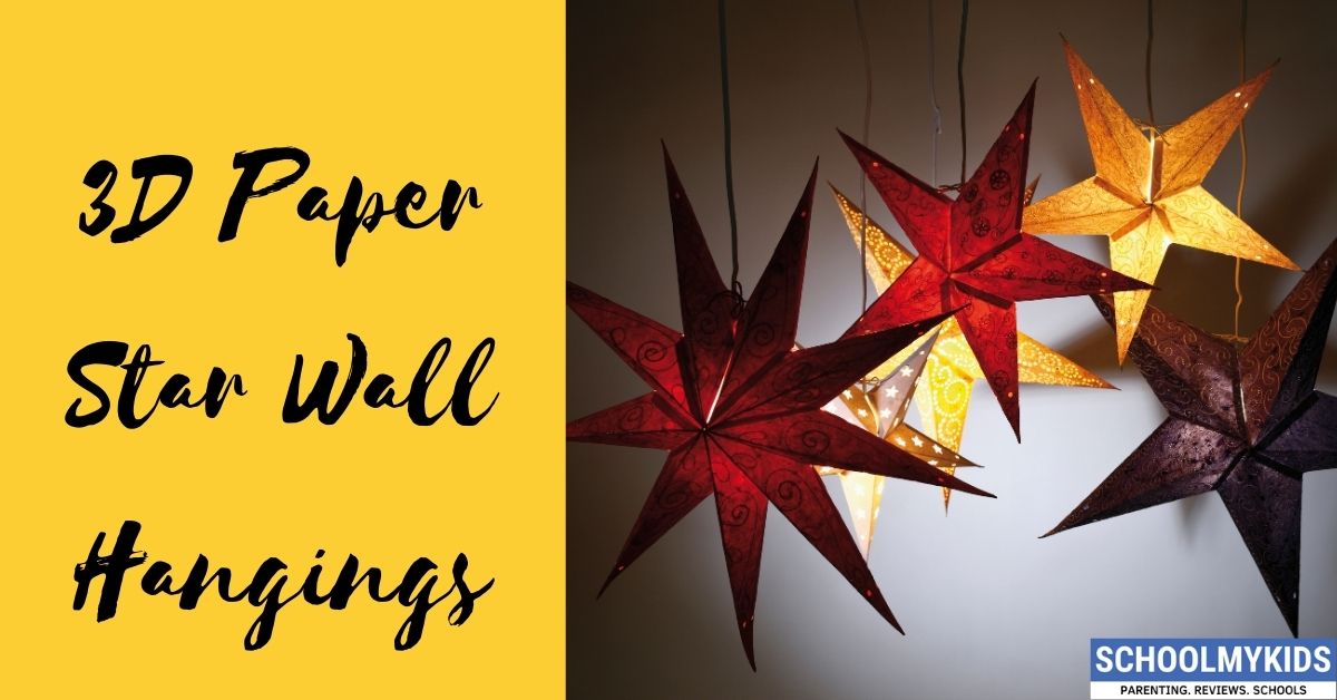 Easy 3D Paper Star Wall Hangings