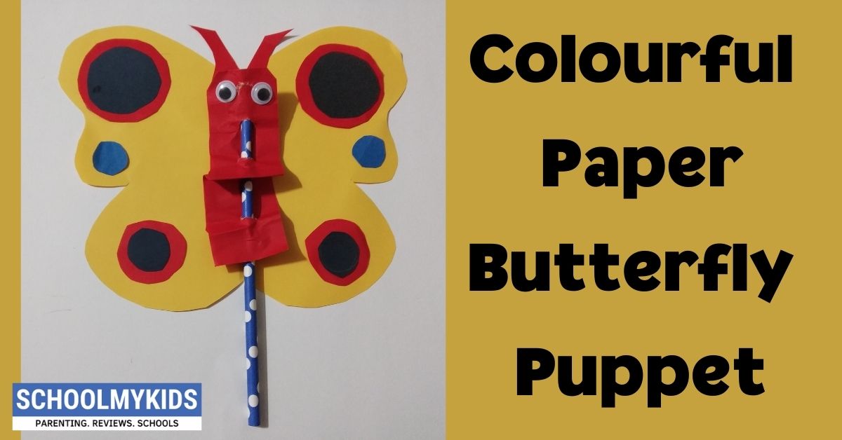 How to Make Colourful Paper Butterfly Puppet