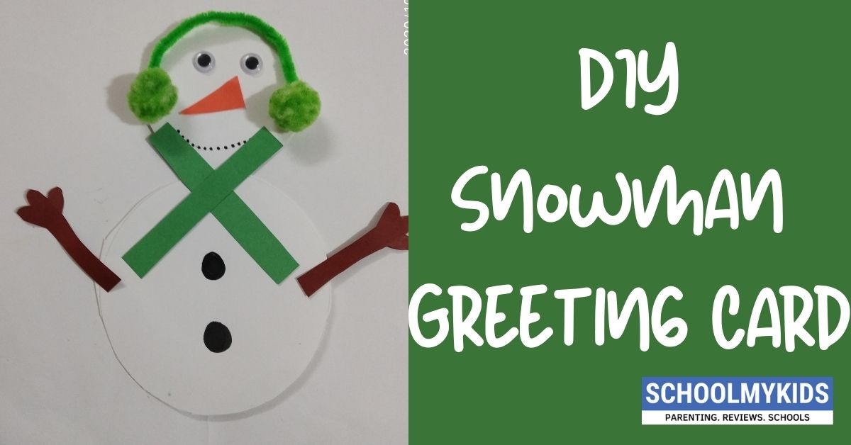DIY Easy Snowman Greeting Card - Simple Crafts for Kids