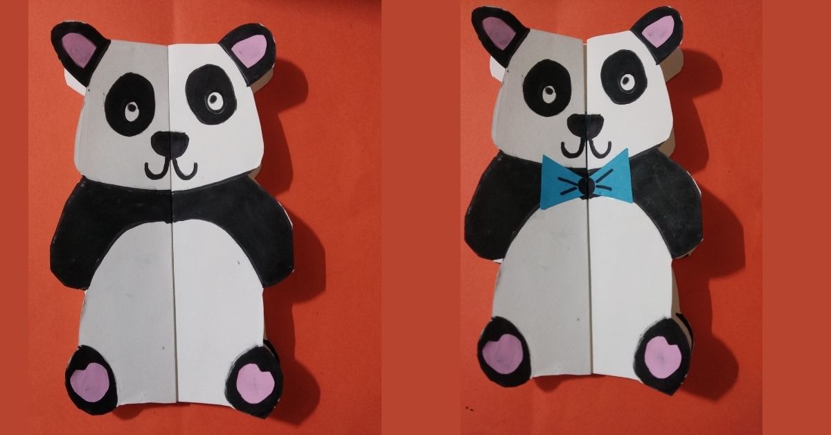 Handmade Panda Greeting Card