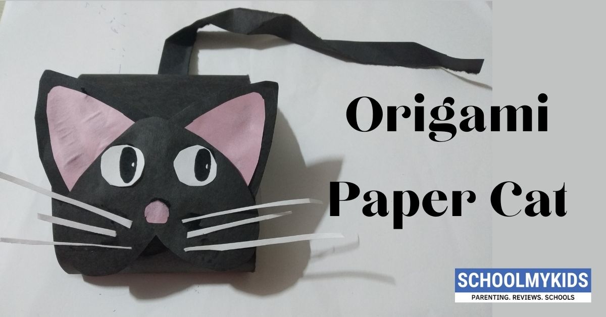 How to Make a Paper Cat-Easy Origami for Kids | SchoolMyKids