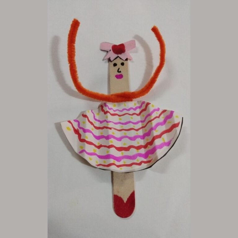 Popsicle Stick Ballerina Craft SchoolMyKids
