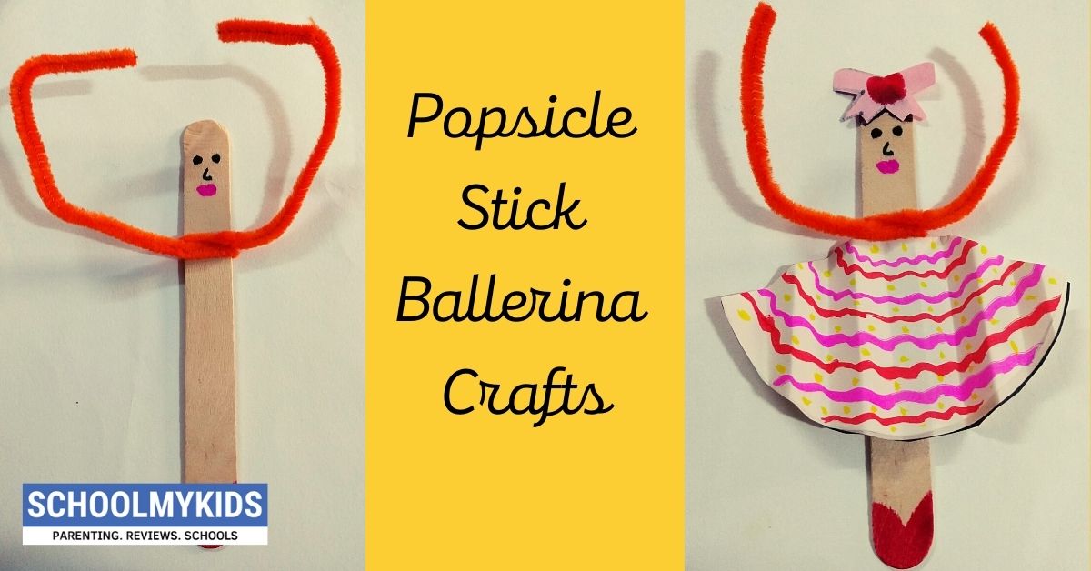 Popsicle Stick Ballerina Craft