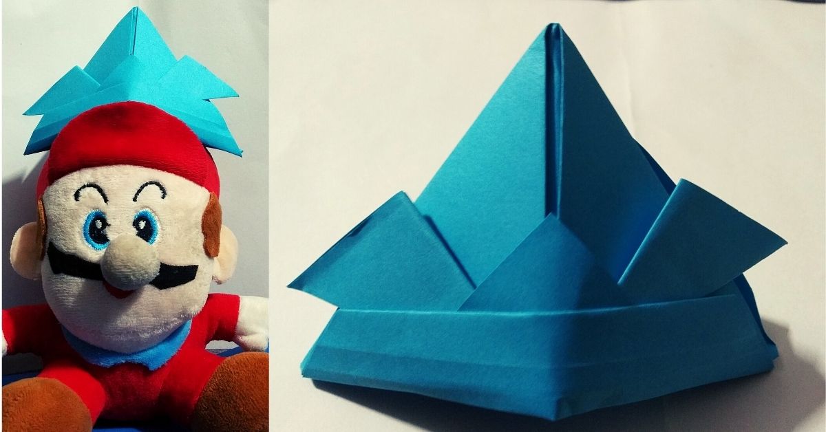 How to make an easy Origami Samurai Helmet SchoolMyKids