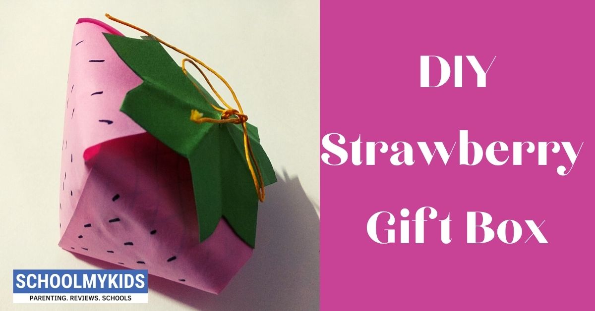 Strawberry Gift Box DIY- Easy Paper Box