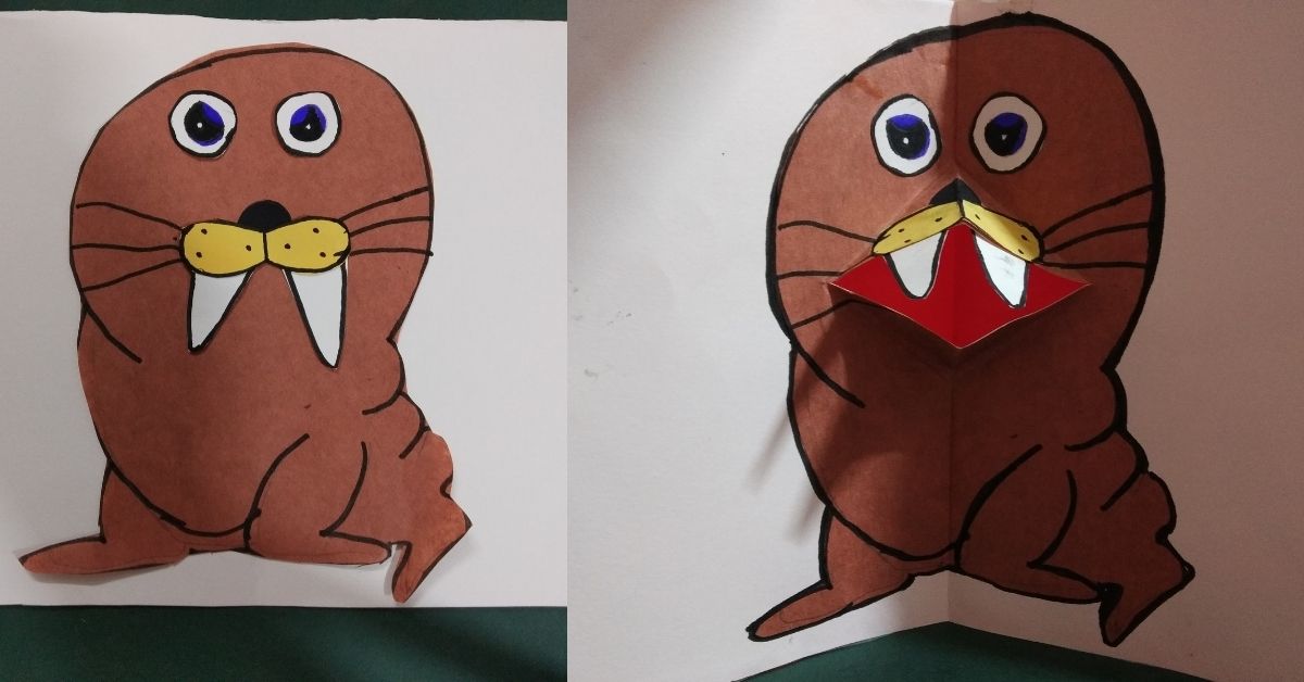 Walrus Pop-Up Card